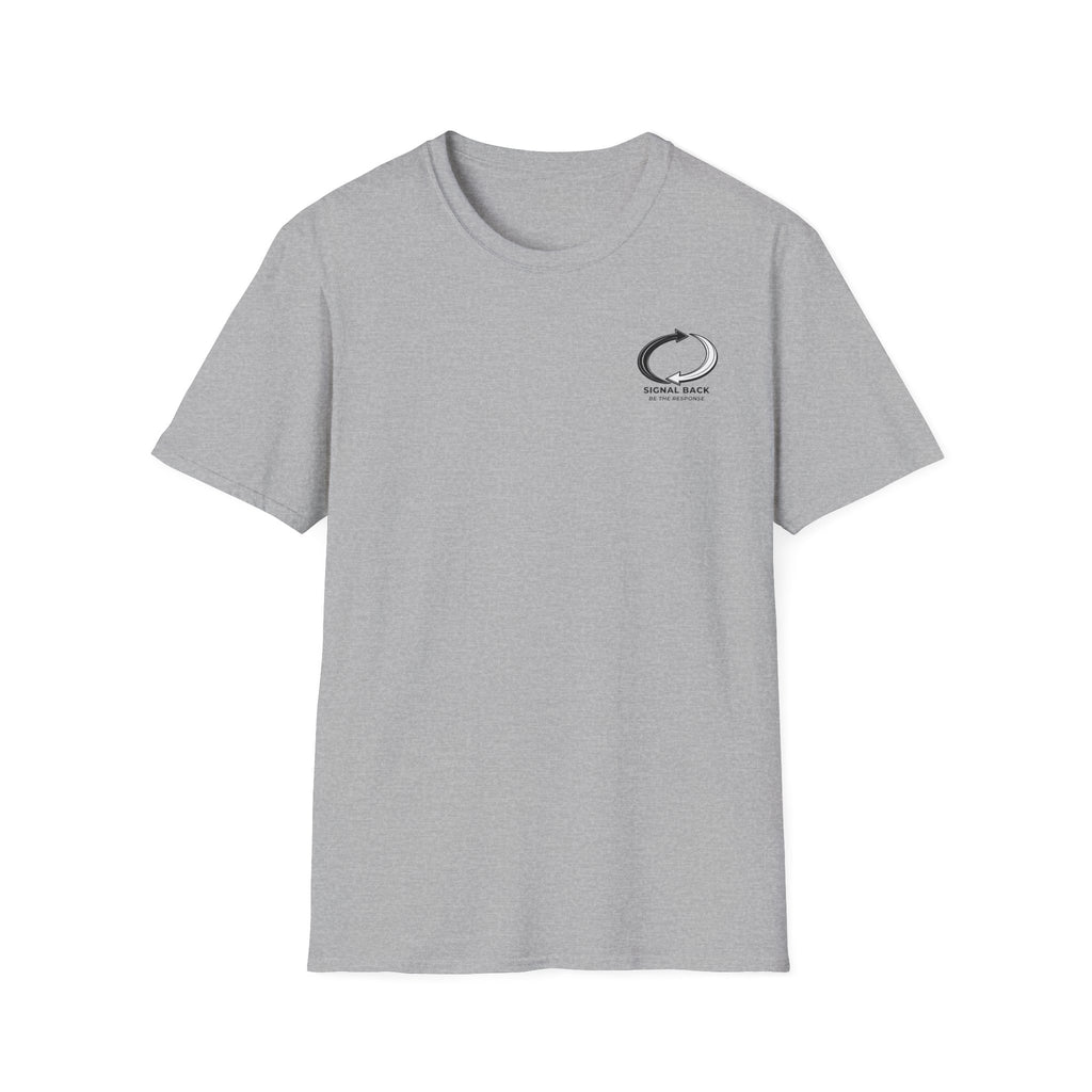 "Any recommendations here?" Signal Back Tee