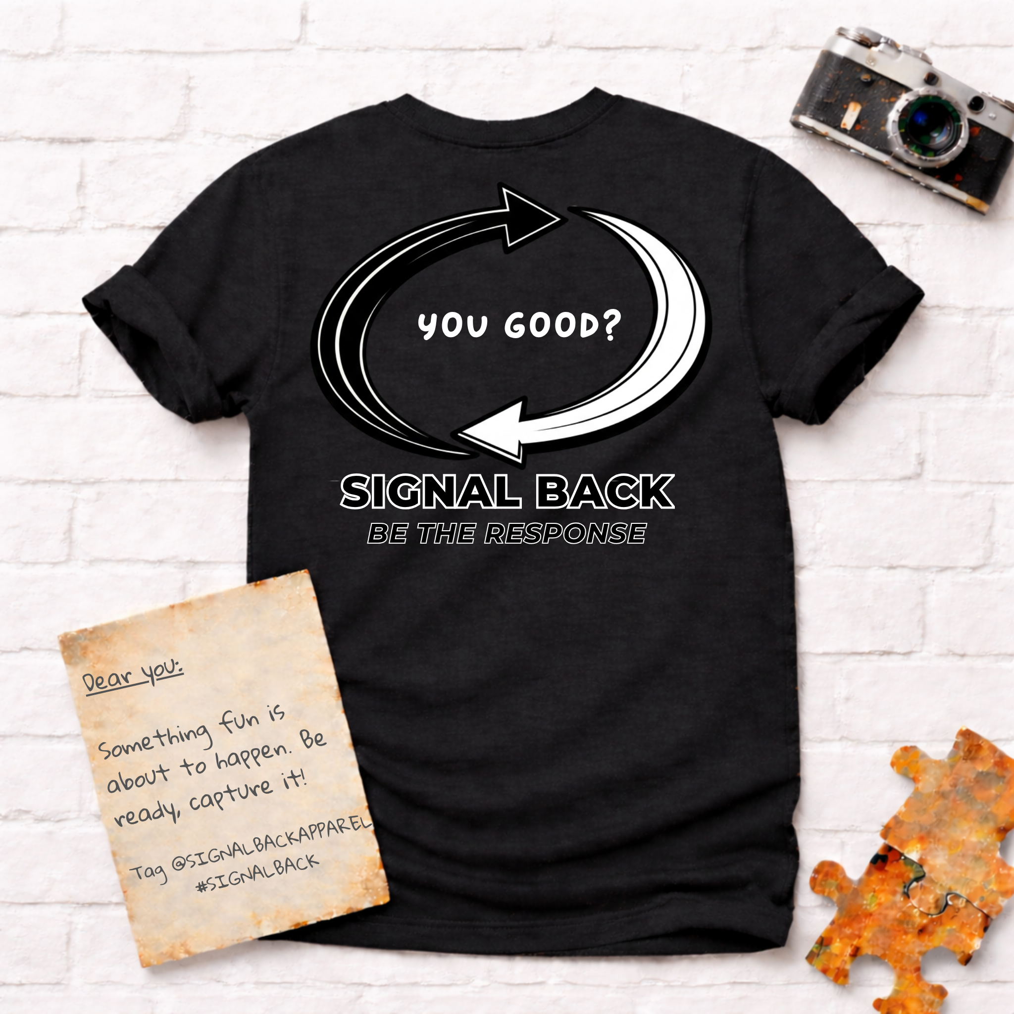 "You good?" Signal Back Tee