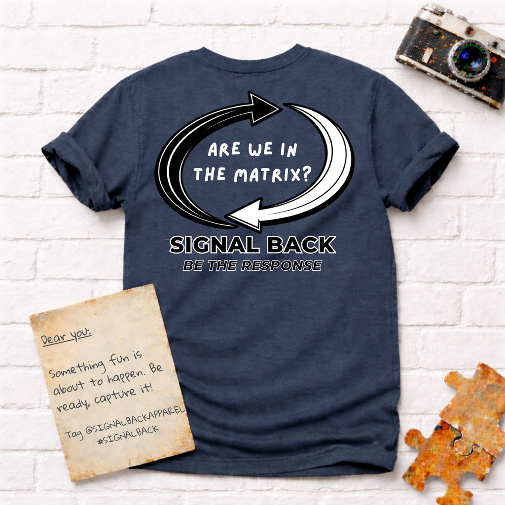 "Are we in the Matrix?" Signal Back Tee